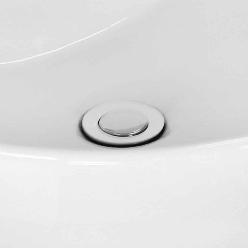 30.75-in. W 3H8-in. Ceramic Top Set In White Color - Drain Incl.
