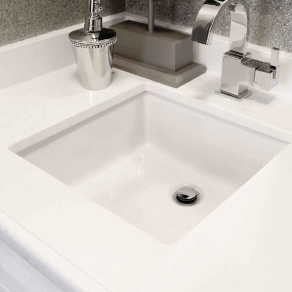 16-in. x 16-in. Ceramic Bathroom Undermount Sink In White CUPC