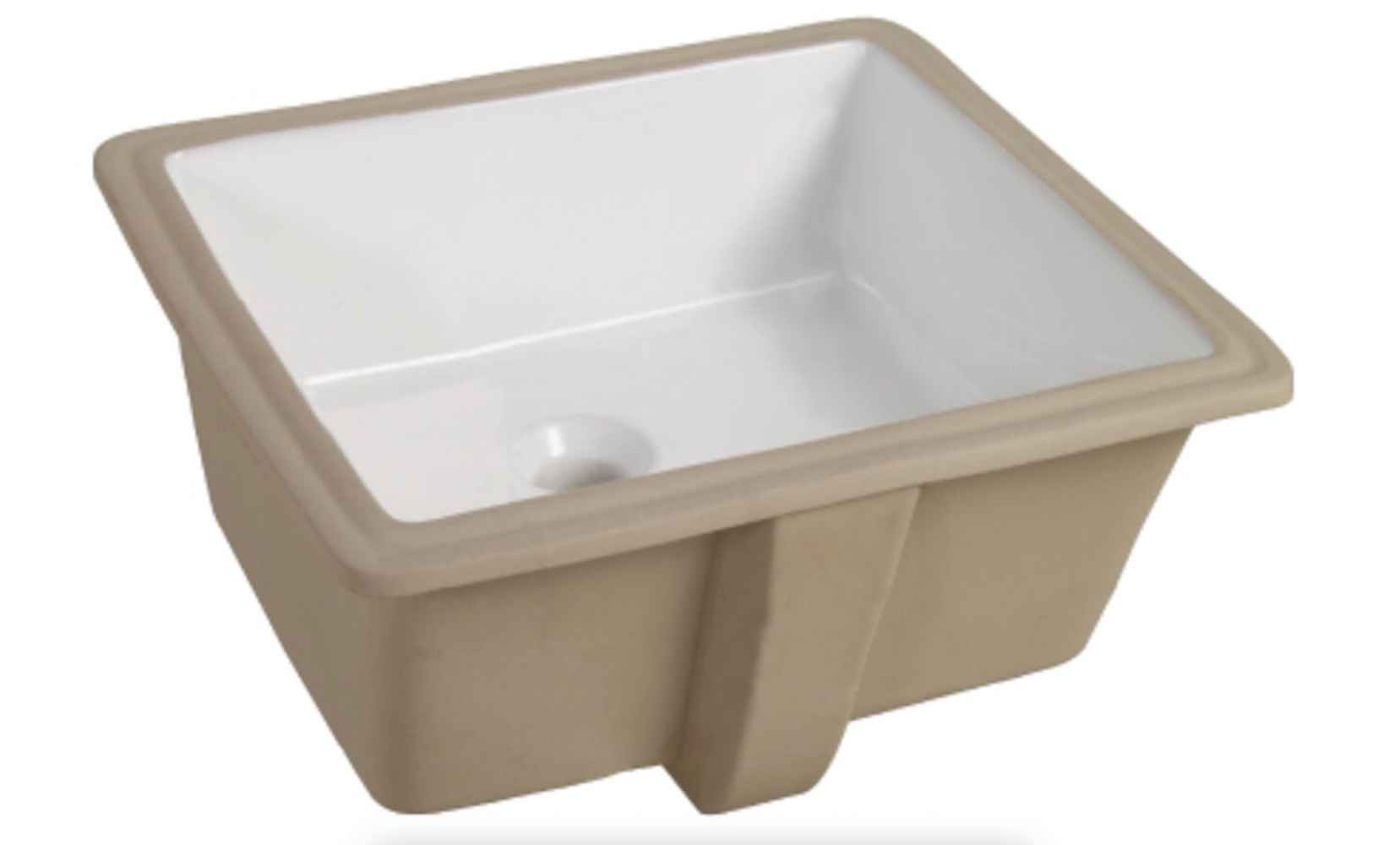 16-in. x 16-in. Ceramic Bathroom Undermount Sink In White CUPC