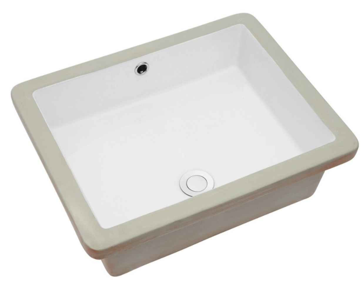 20-in. x 15.75-in. Ceramic Bathroom Undermount Sink In White CUPC