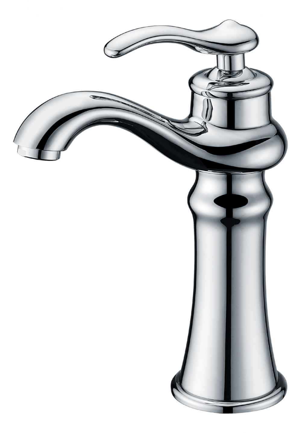 Deck Mount CUPC Approved Lead Free Brass Faucet Set In Chrome Color - Drain Incl.