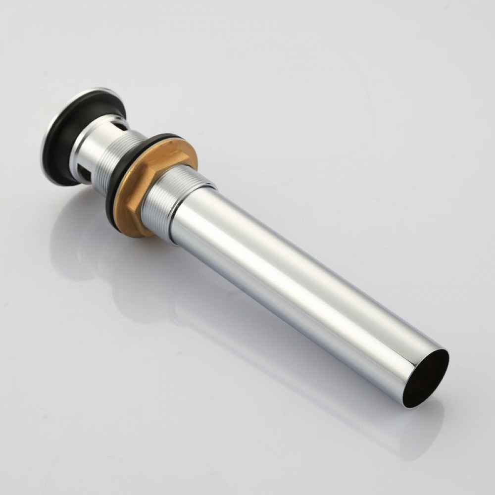 3H8-in. CUPC Approved Lead Free Brass Faucet Set In Chrome Color - Overflow Drain Incl.