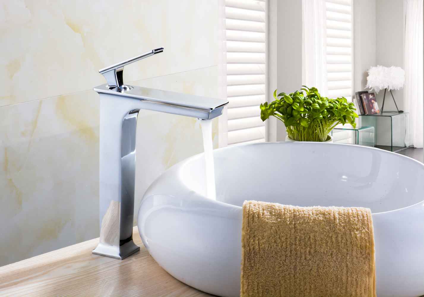 18.75-in. x 14.75-in. Rectangle Bathroom Vessel Sink Set White Enamel Glaze