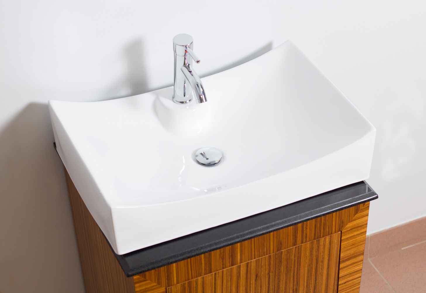26-in. x 17.75-in. Rectangle Bathroom Vessel Sink Set White Enamel Glaze