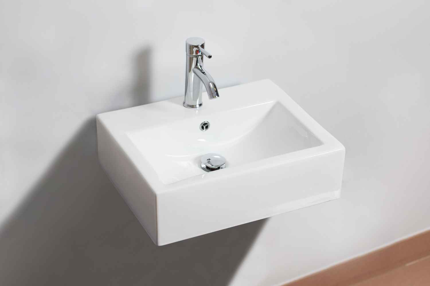 20.25-in. x 16.25-in. Rectangle Bathroom Vessel Sink Set White Enamel Glaze