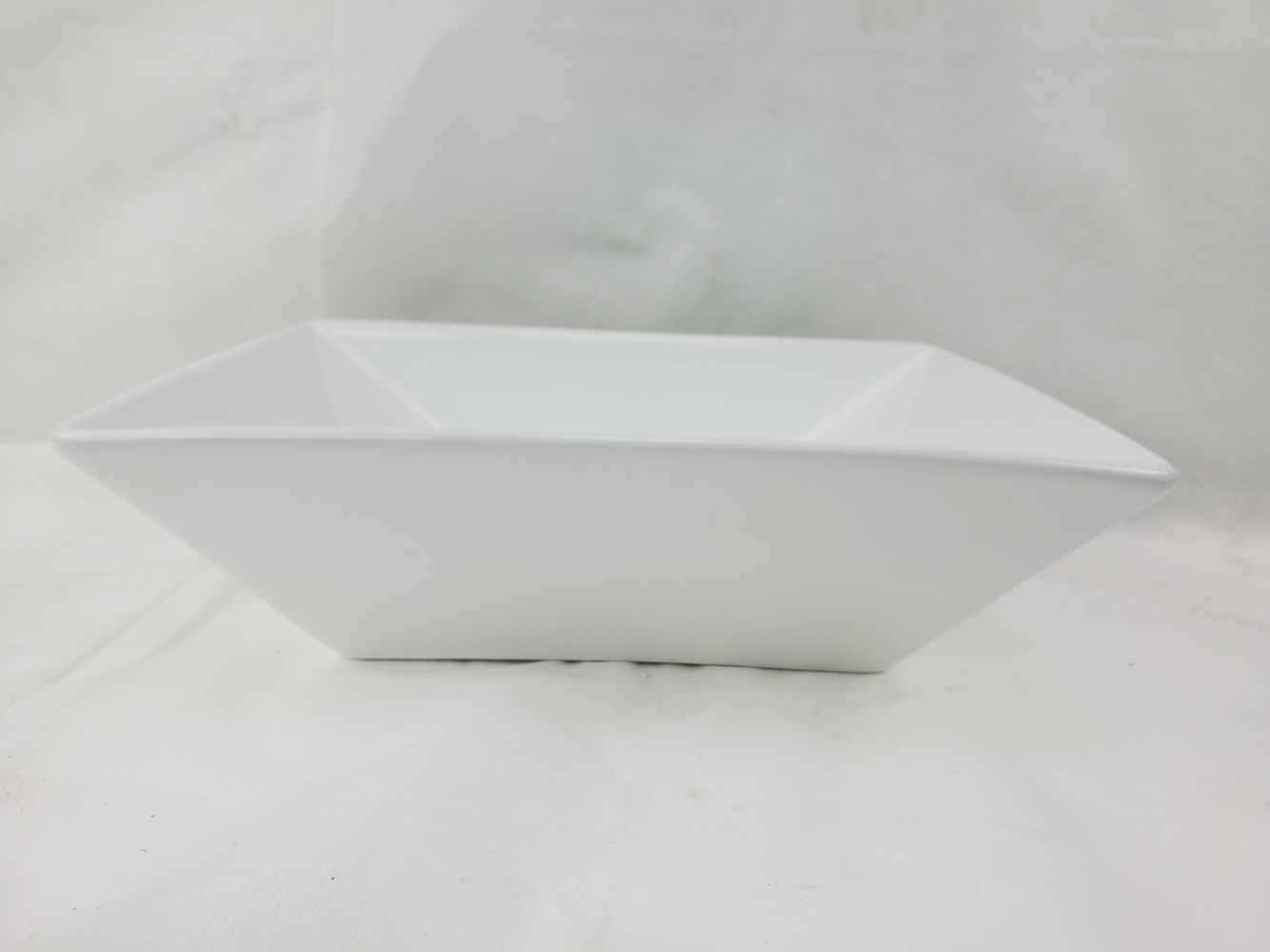 12-in. x 9-in. Rectangle Bathroom Vessel Sink Set White Enamel Glaze