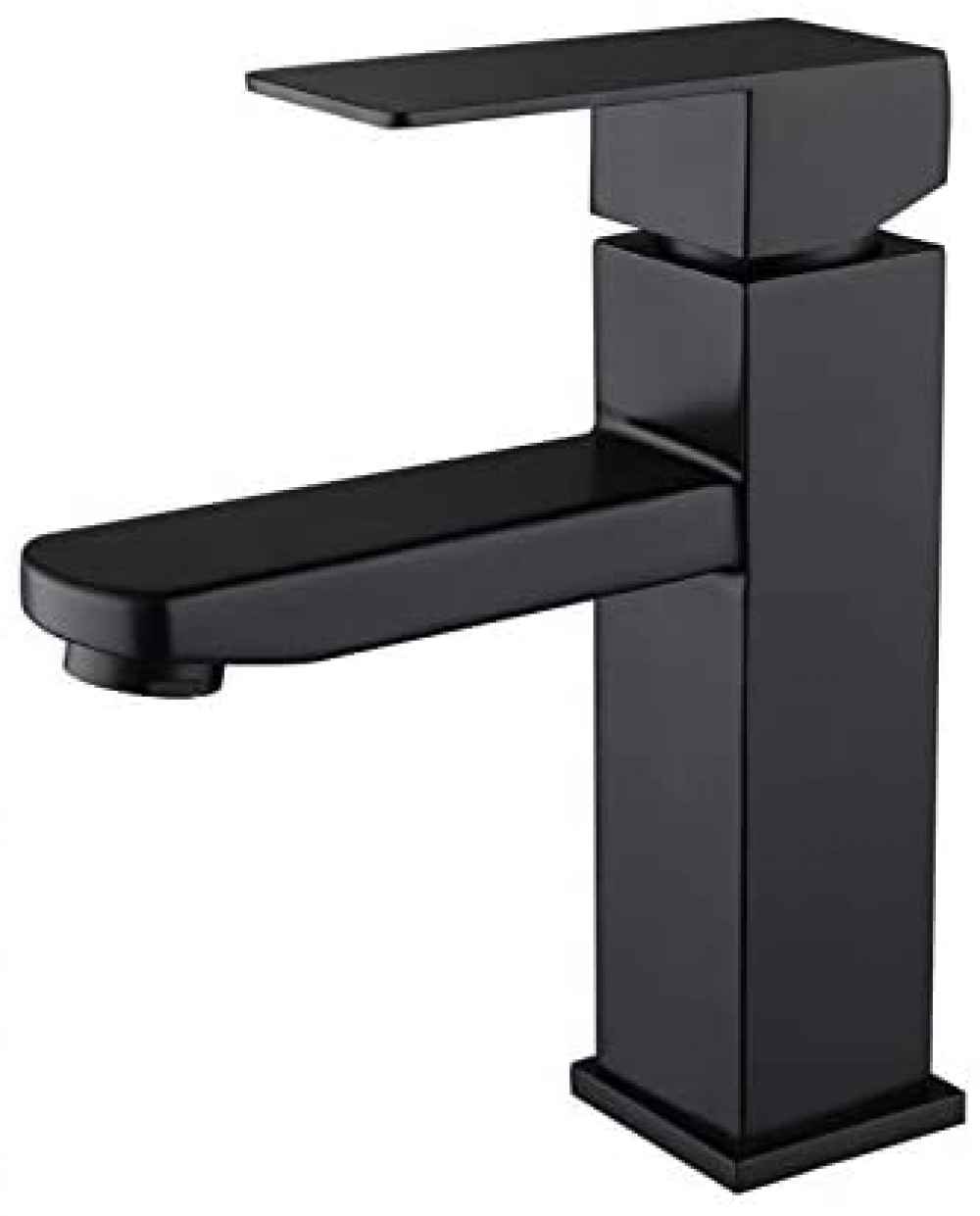 1 Hole  Black Bathroom Sink Faucet Black Lead Free Brass