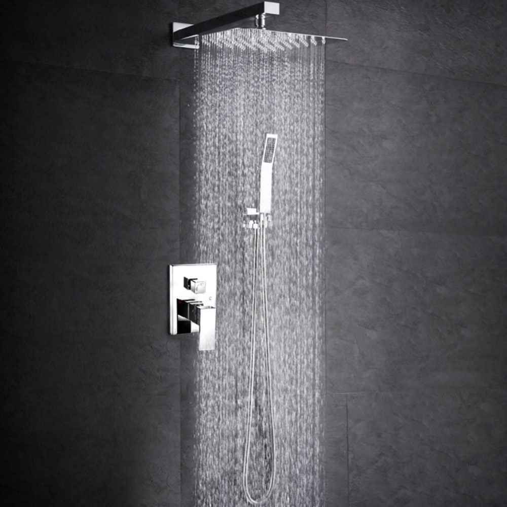 7.87-in. x 78.74-in. Shower Kit Chrome Stainless Steel