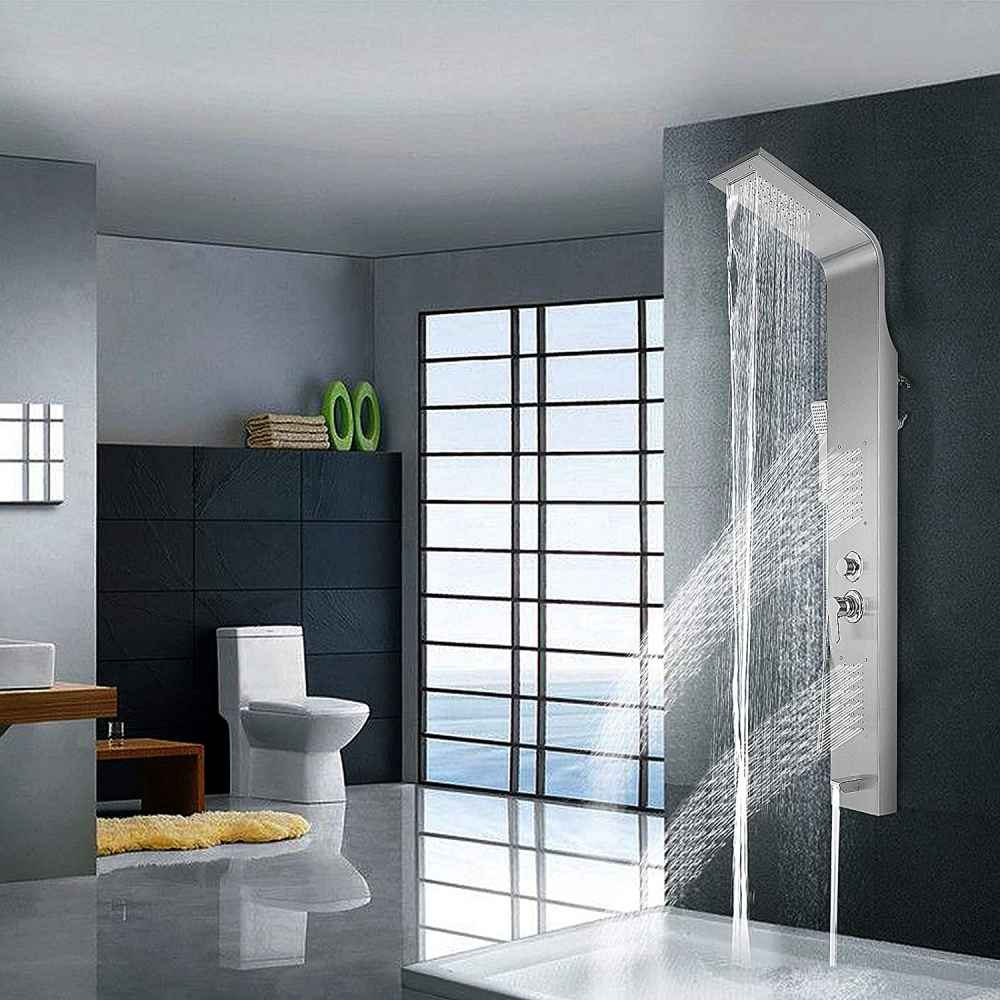 7.87-in. x 47-in. Shower Panel Stainless Steel Stainless Steel CUPC