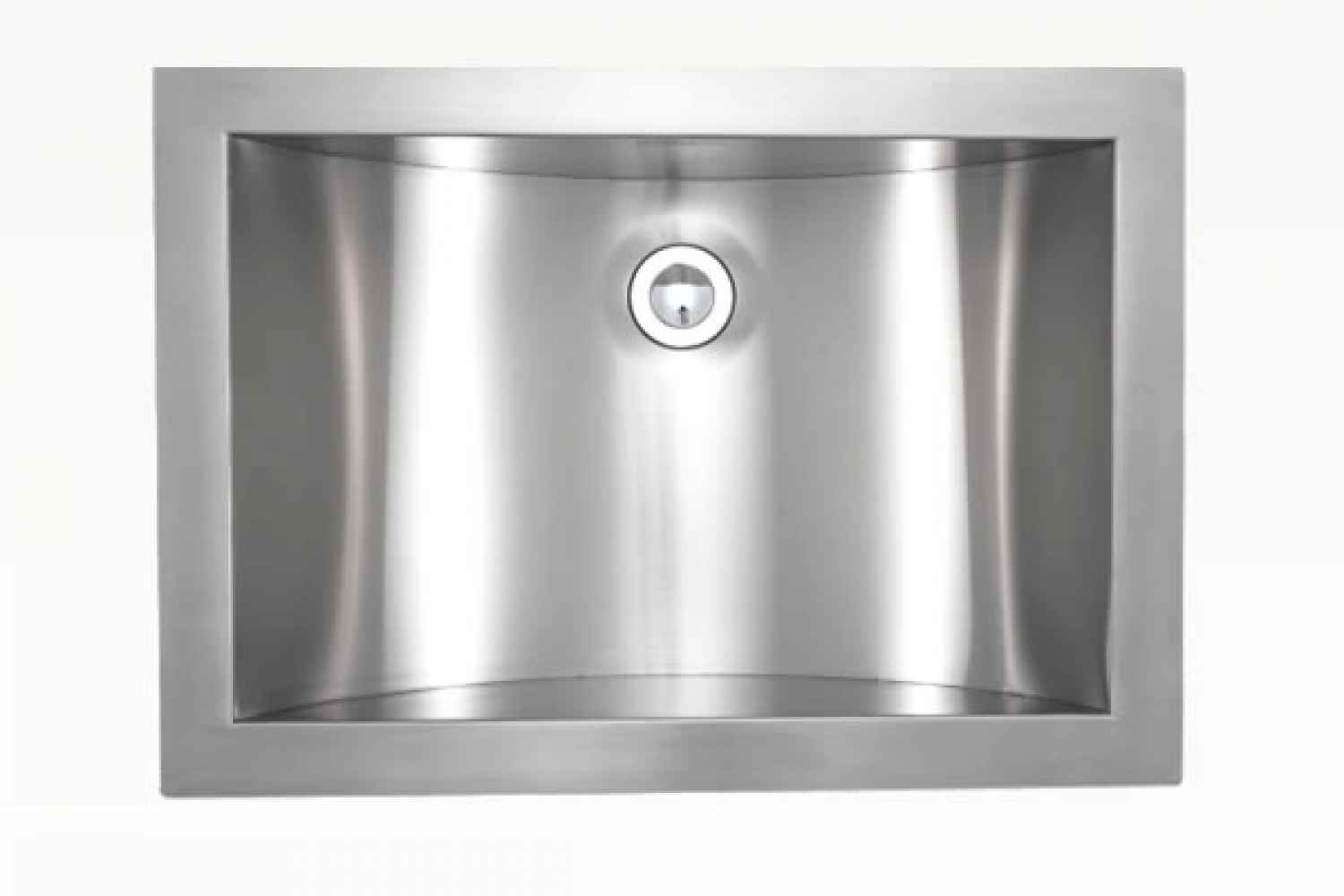 21-in. x 15-in. Rectangle Bathroom Sink Stainless Steel Stainless Steel