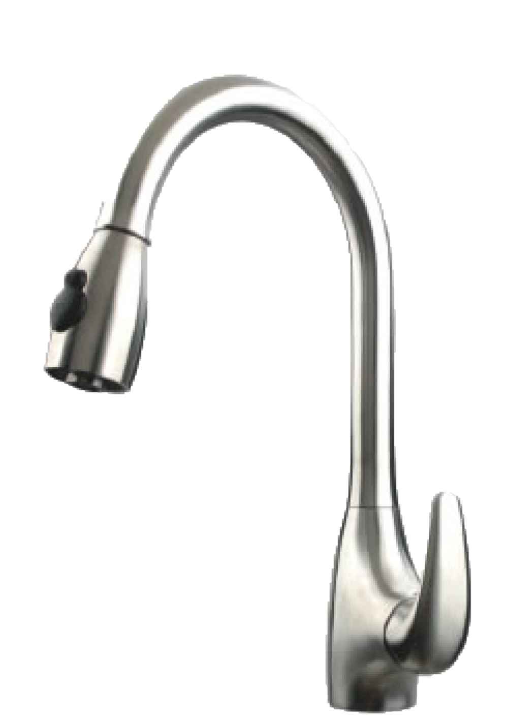 1 Hole CUPC Stainless Steel Kitchen Sink Faucet Brushed Stainless Steel Stainless Steel