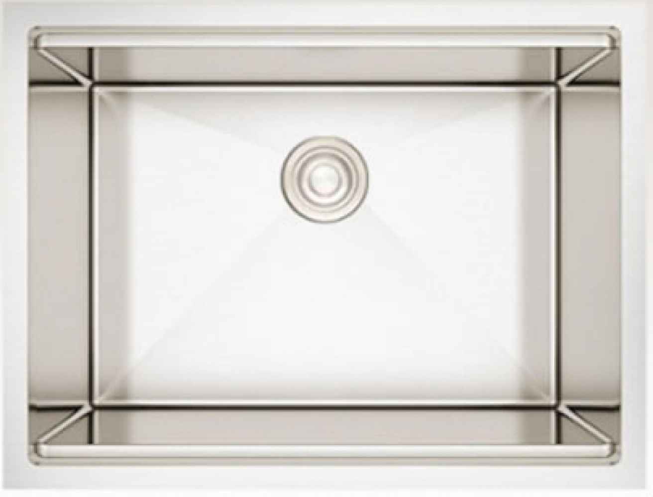 25-in. W Stainless Steel Kitchen Sink With 1 Bowl And 16 Gauge