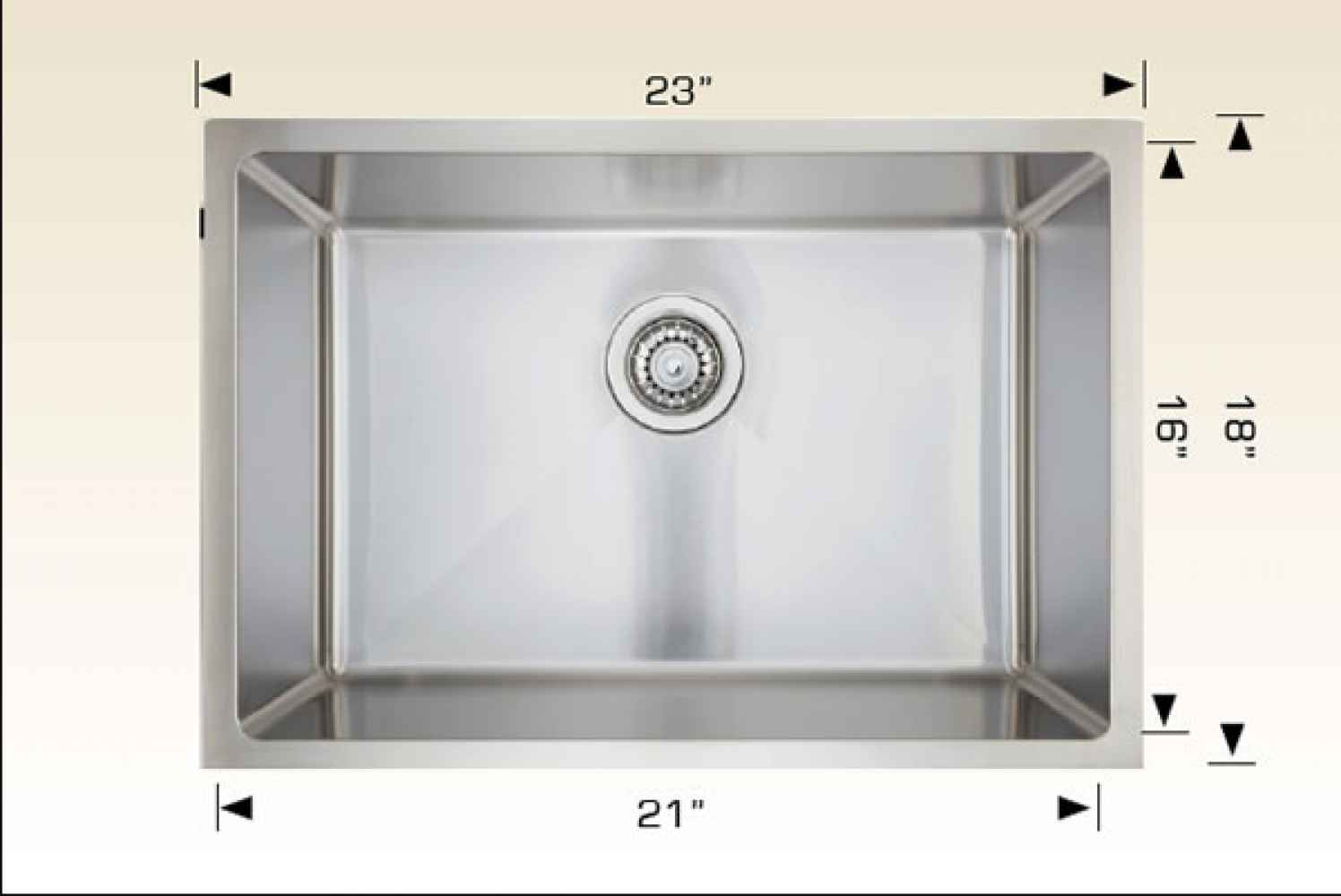 28-in. W Stainless Steel Laundry Sink With 1 Bowl And 18 Gauge