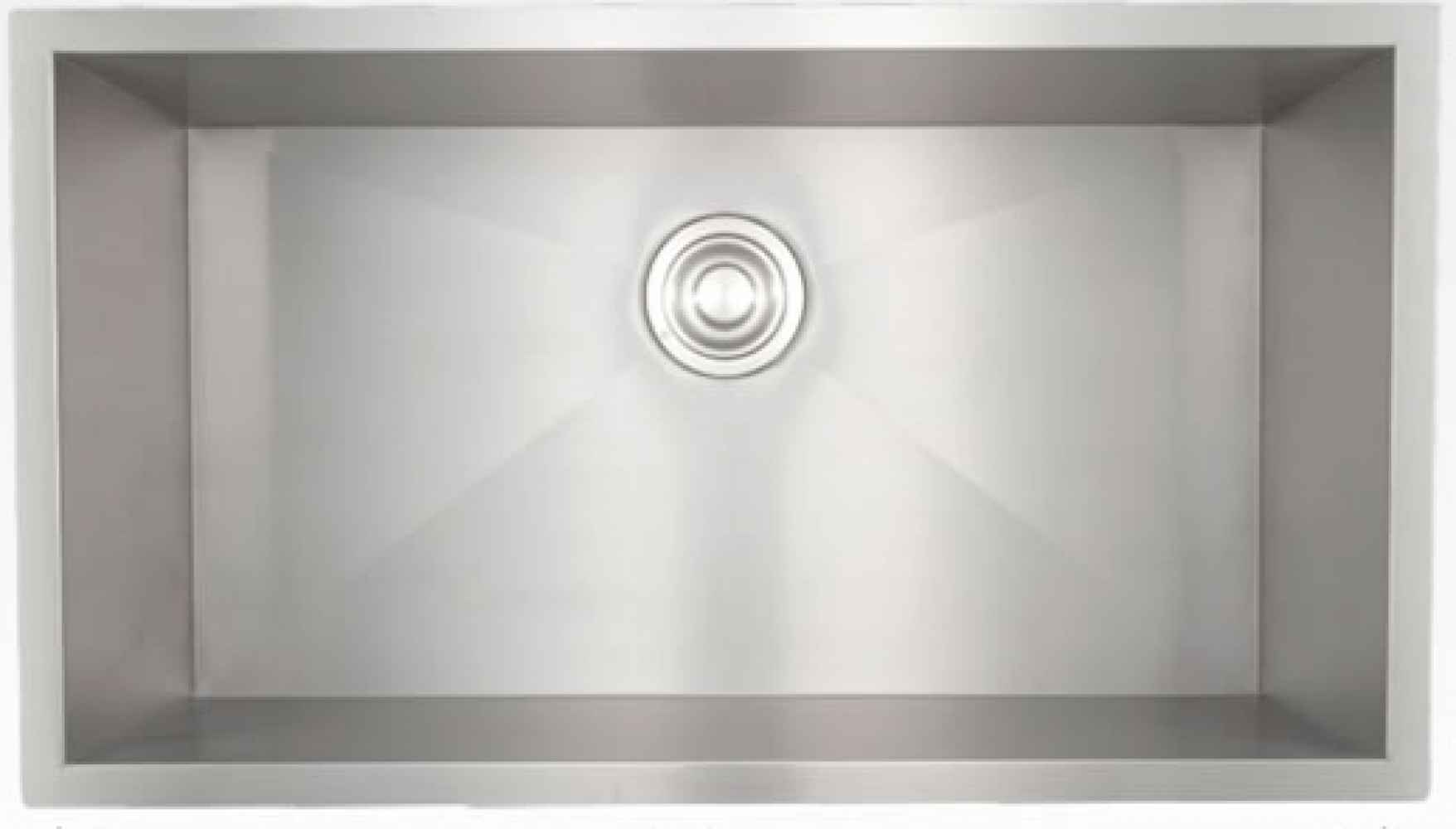 32-in. W CSA Approved Stainless Steel Kitchen Sink With 1 Bowl And 18 Gauge