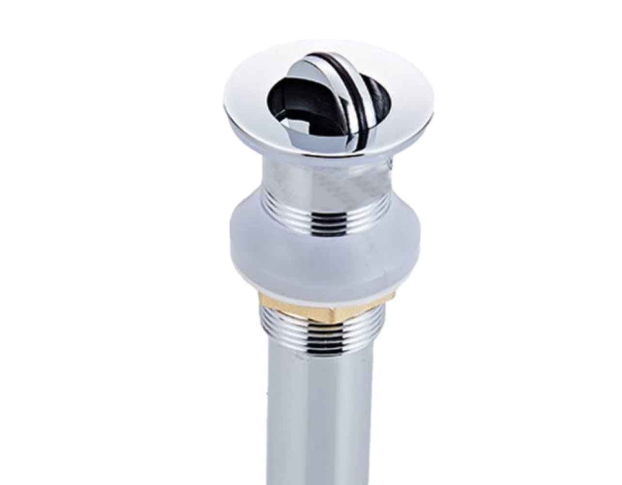 1.25 in. x 1.25 in. No Overflow Bathroom Sink Drain Chrome Stainless Steel