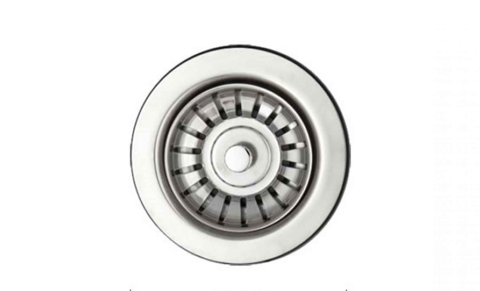 Round Brushed Nickel Kitchen Sink Strainer Stainless Steel