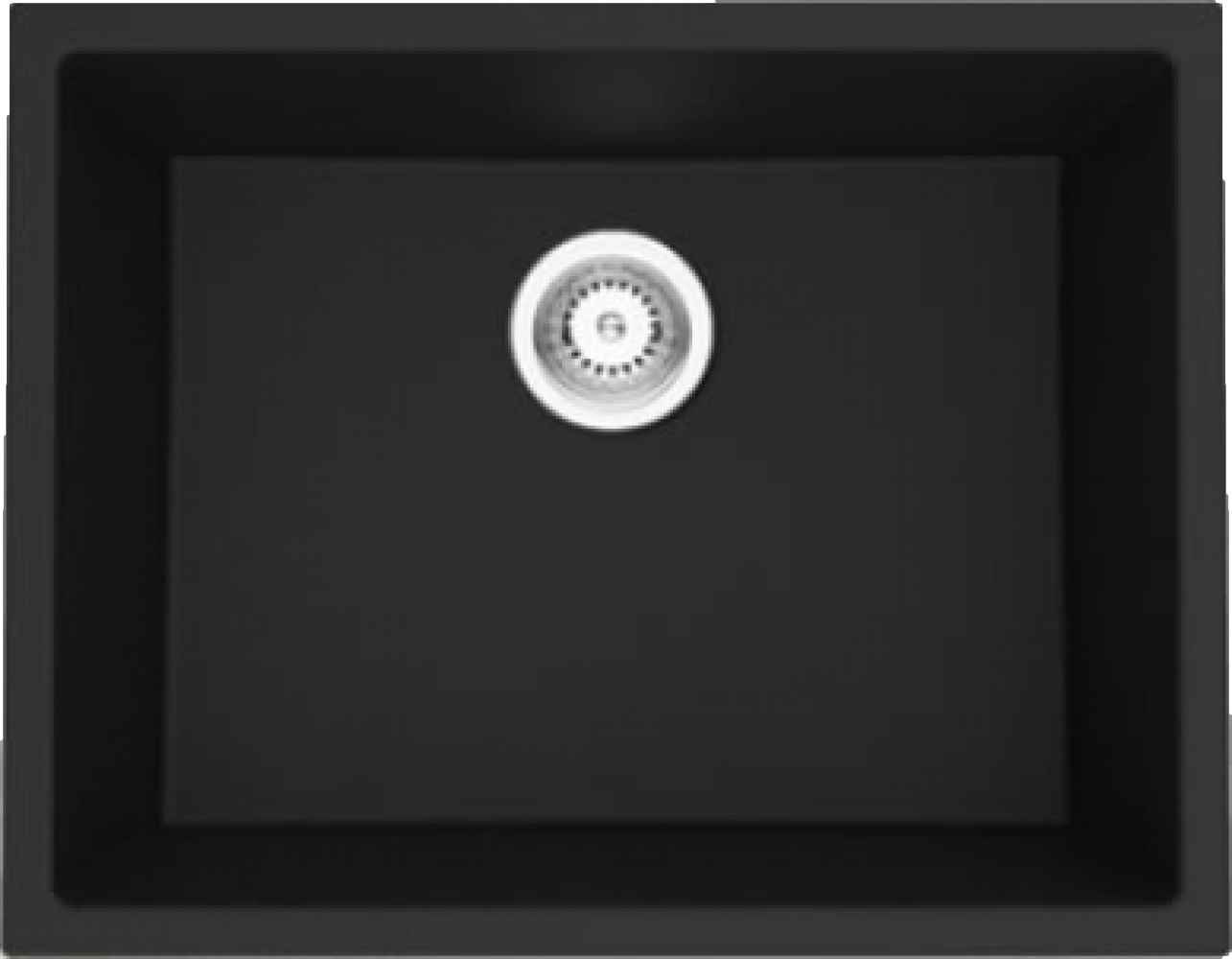 20-in. W CSA Approved Black Granite Composite Kitchen Sink With 1 Bowl