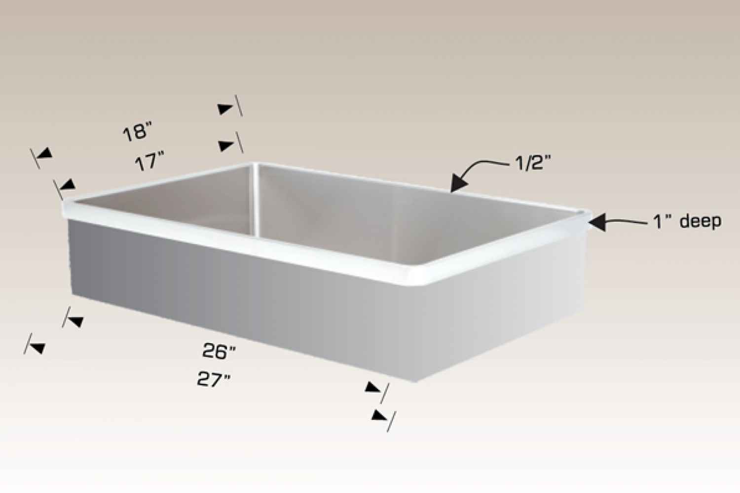 27-in. W CSA Approved Stainless Steel Laundry Sink With 1 Bowl And 16 Gauge