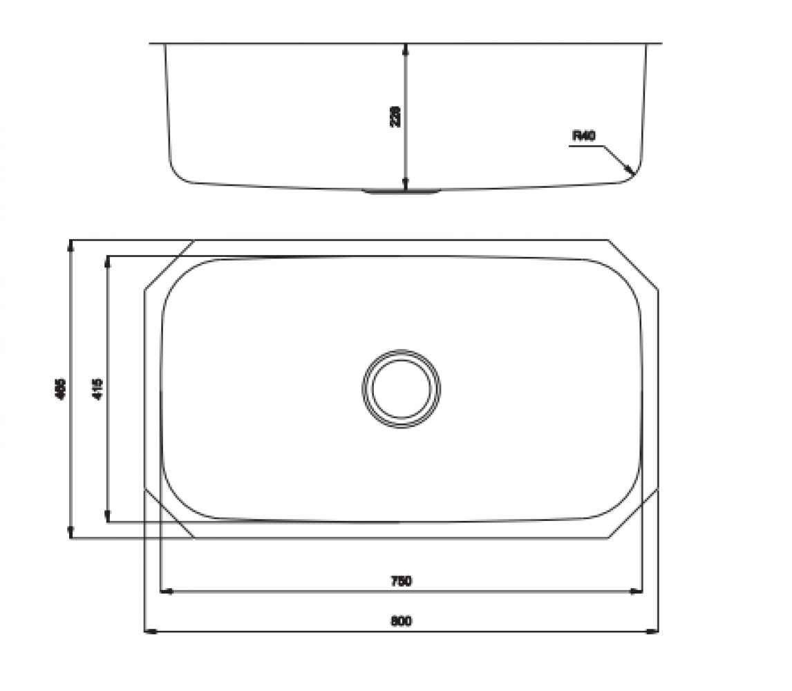31.25-in. W CSA Approved Stainless Steel Kitchen Sink With 1 Bowl And 18 Gauge