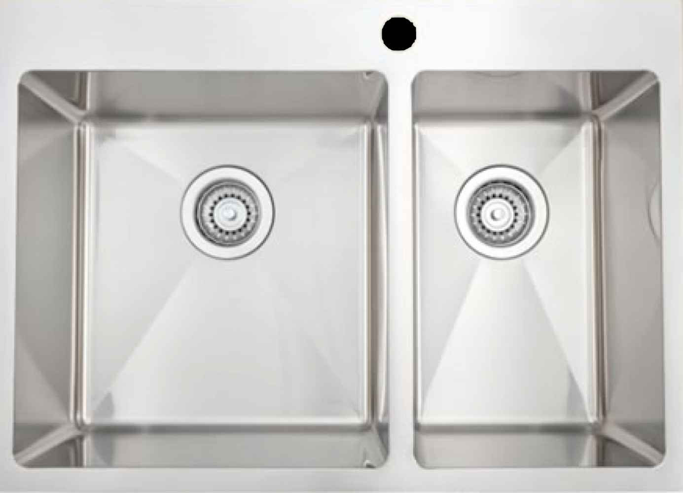 28-in. W CSA Approved Stainless Steel Kitchen Sink With 2 Bowl And 18 Gauge