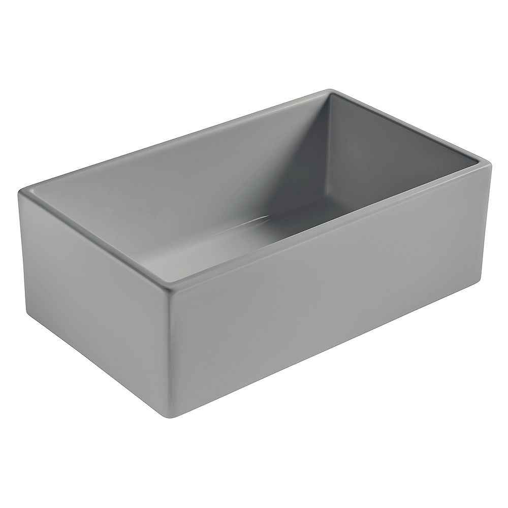 30-in. W CSA Approved Grey Granite Composite Kitchen Sink With 1 Bowl