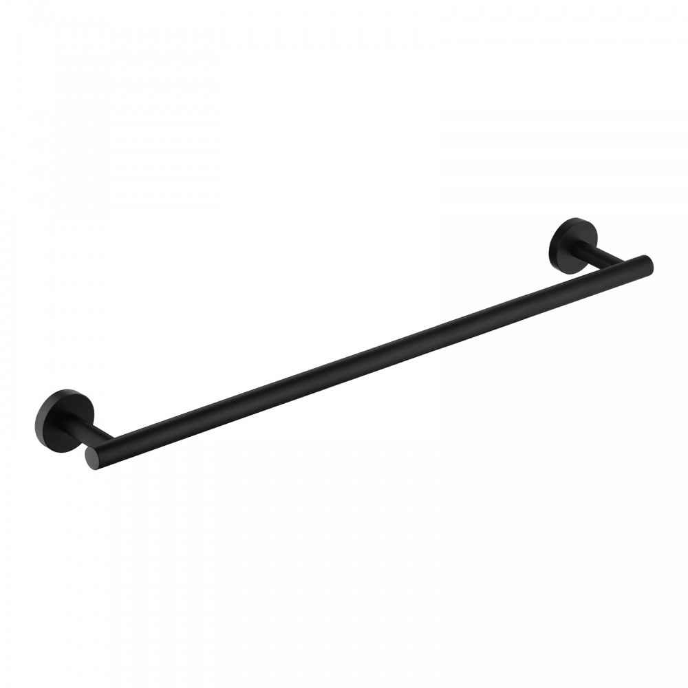 28 in. x 2.5 in. x 1.5 in. Black Towel Bar Stainless Steel