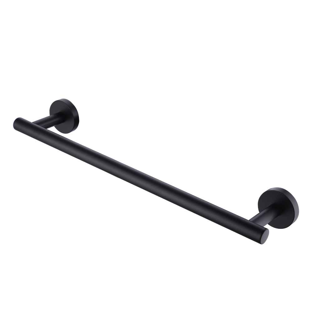 28 in. x  2.5 in. x  1.5 in.  Black Towel Bar Stainless Steel