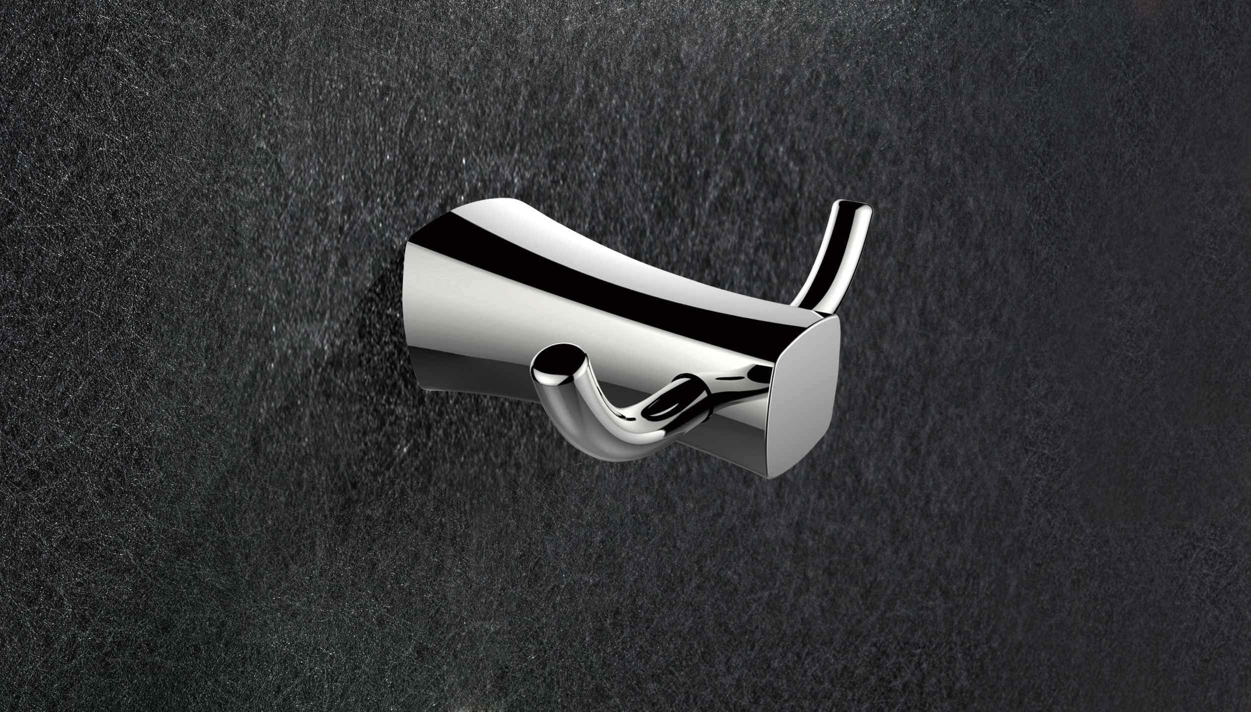 4.13-in. x 1.85-in. Robe Hook Chrome Stainless Steel