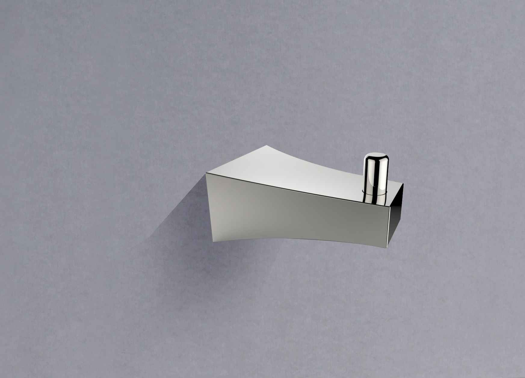 2.17-in. x 1.97-in. Robe Hook Chrome Stainless Steel