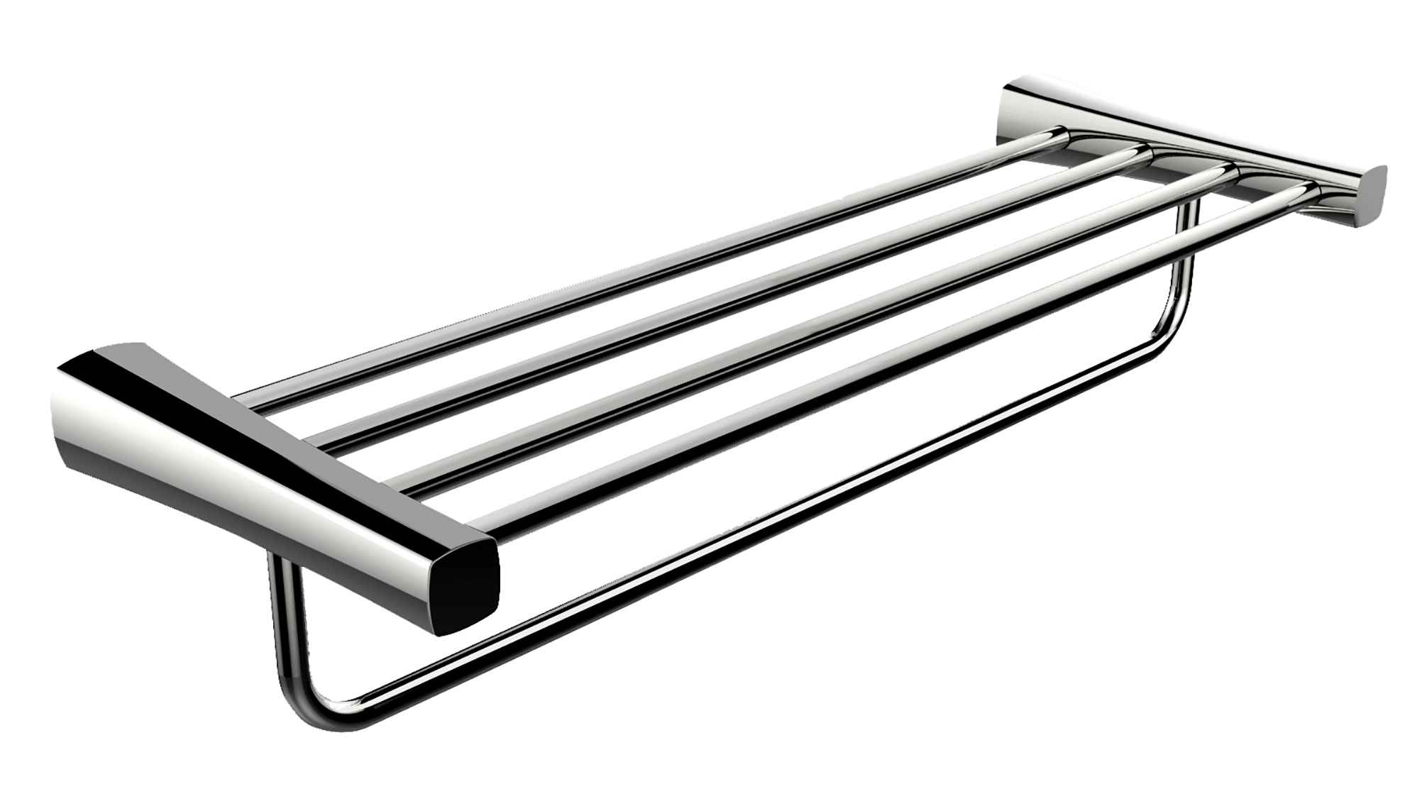 23.9 in. x 8.27 in. x 5.25 in. Chrome Towel Bar Stainless Steel
