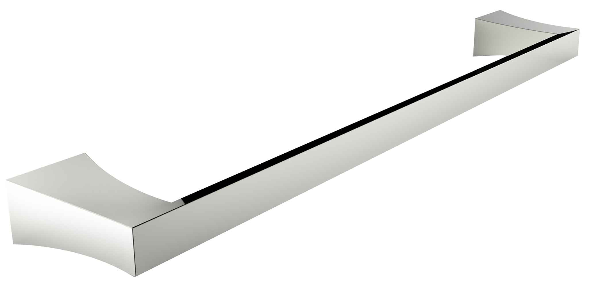 24.37 in. x 3.59 in. x 1.58 in. Chrome Towel Bar Stainless Steel