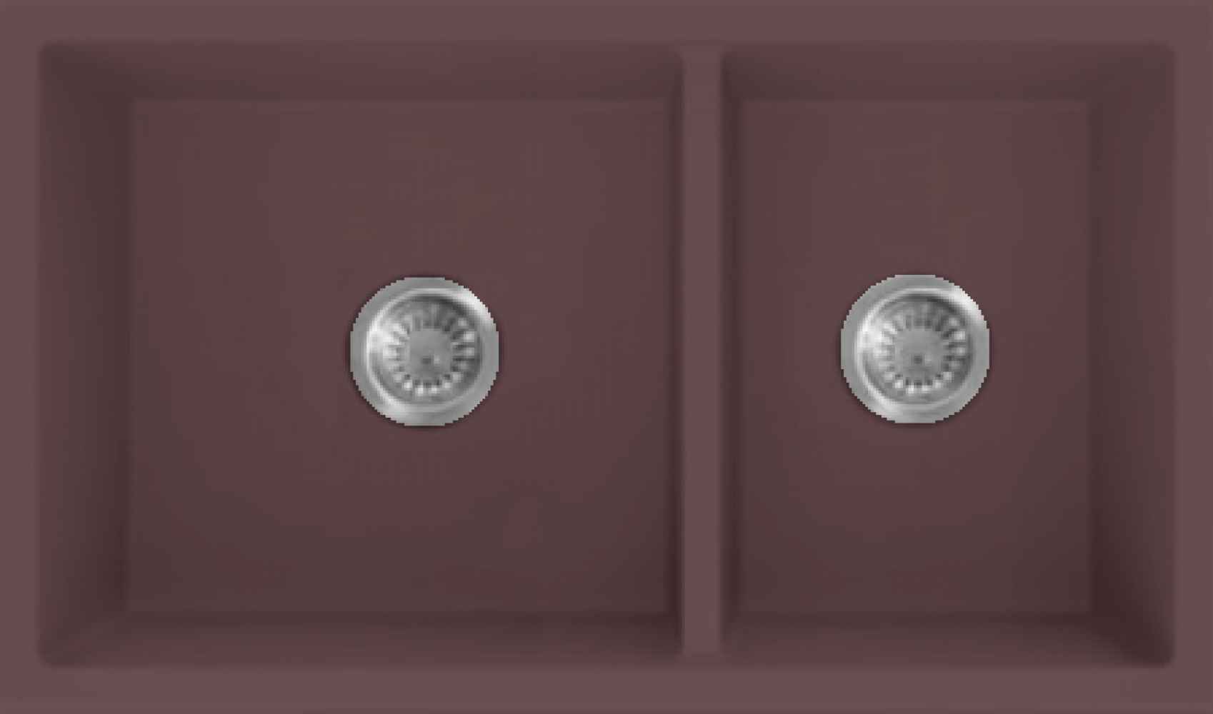 27-in. W CSA Approved Coffee Kitchen Sink With 2 Bowl