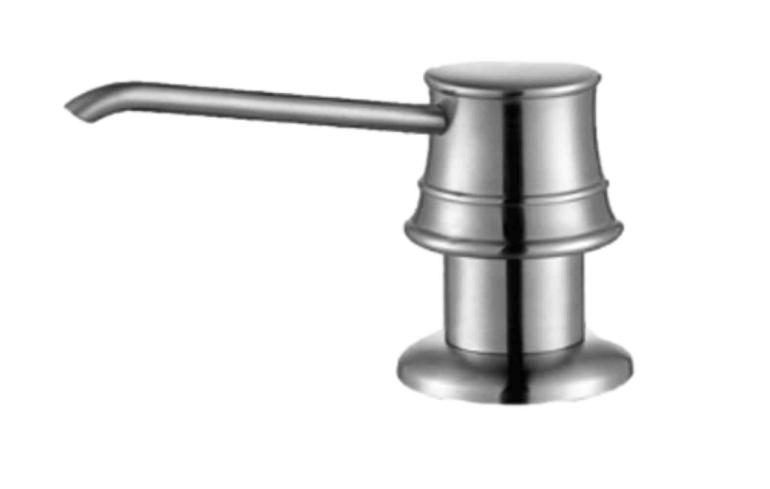 3.5 in. x 3 in. x 3 in. Stainless Steel Soap Dispenser Above Counter