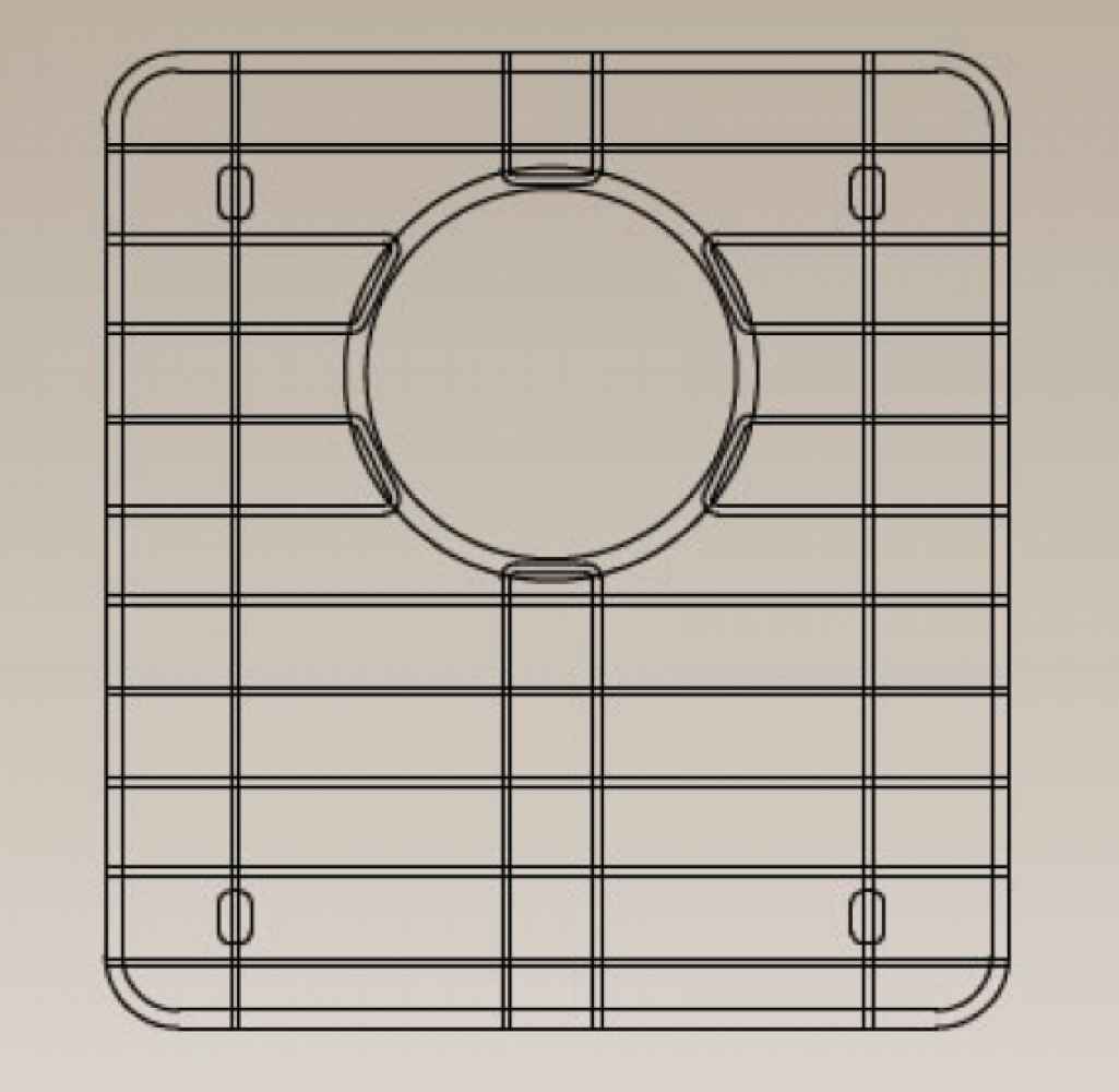 15.5-in. W X 16-in. D Stainless Steel Kitchen Sink Grid In Chrome Color