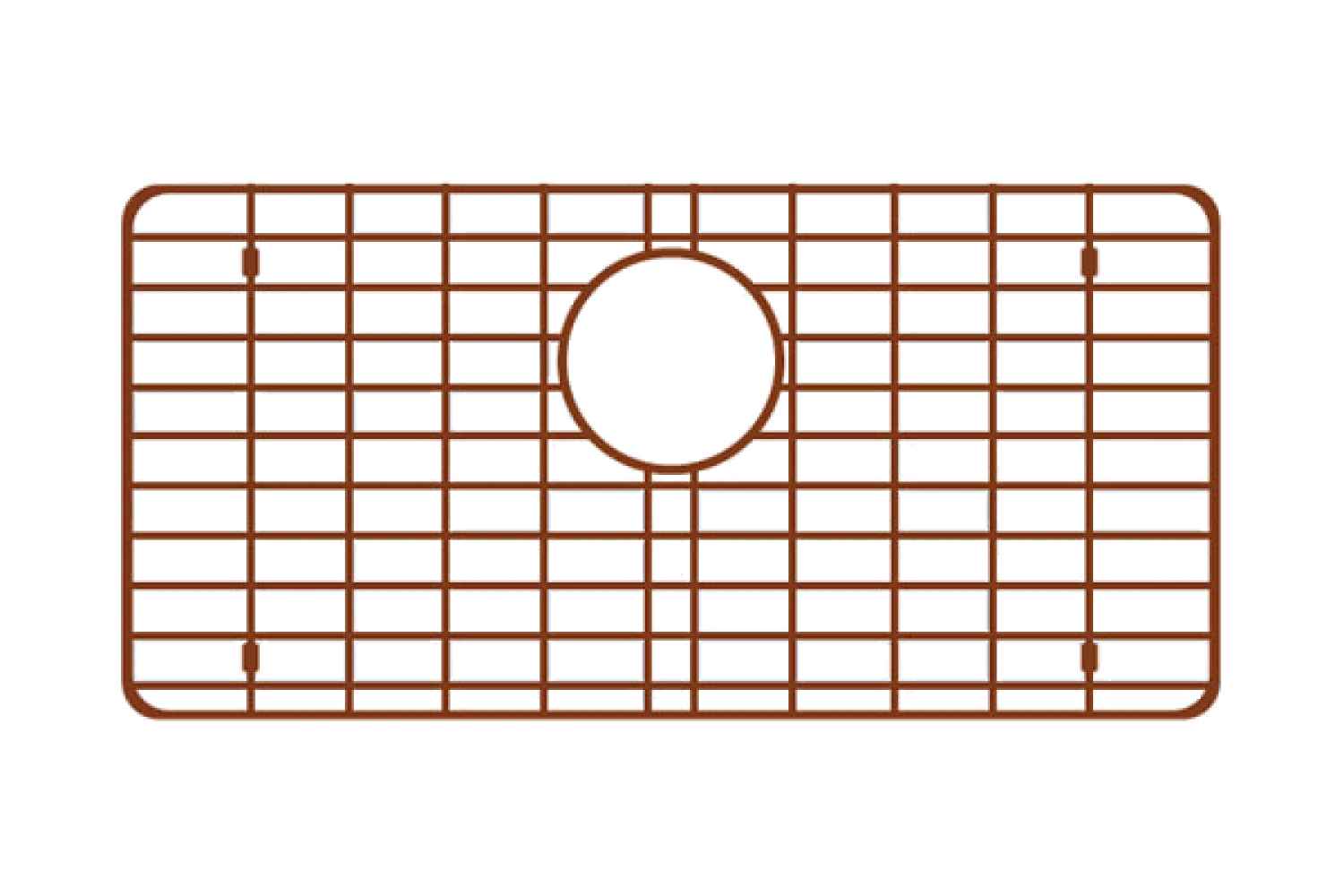 25-in. W X 16-in. D Copper Kitchen Sink Grid In Copper Color