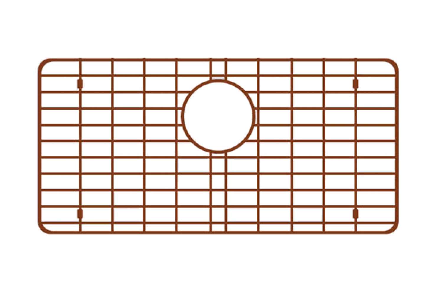 28-in. W X 16-in. D Copper Kitchen Sink Grid In Copper Color