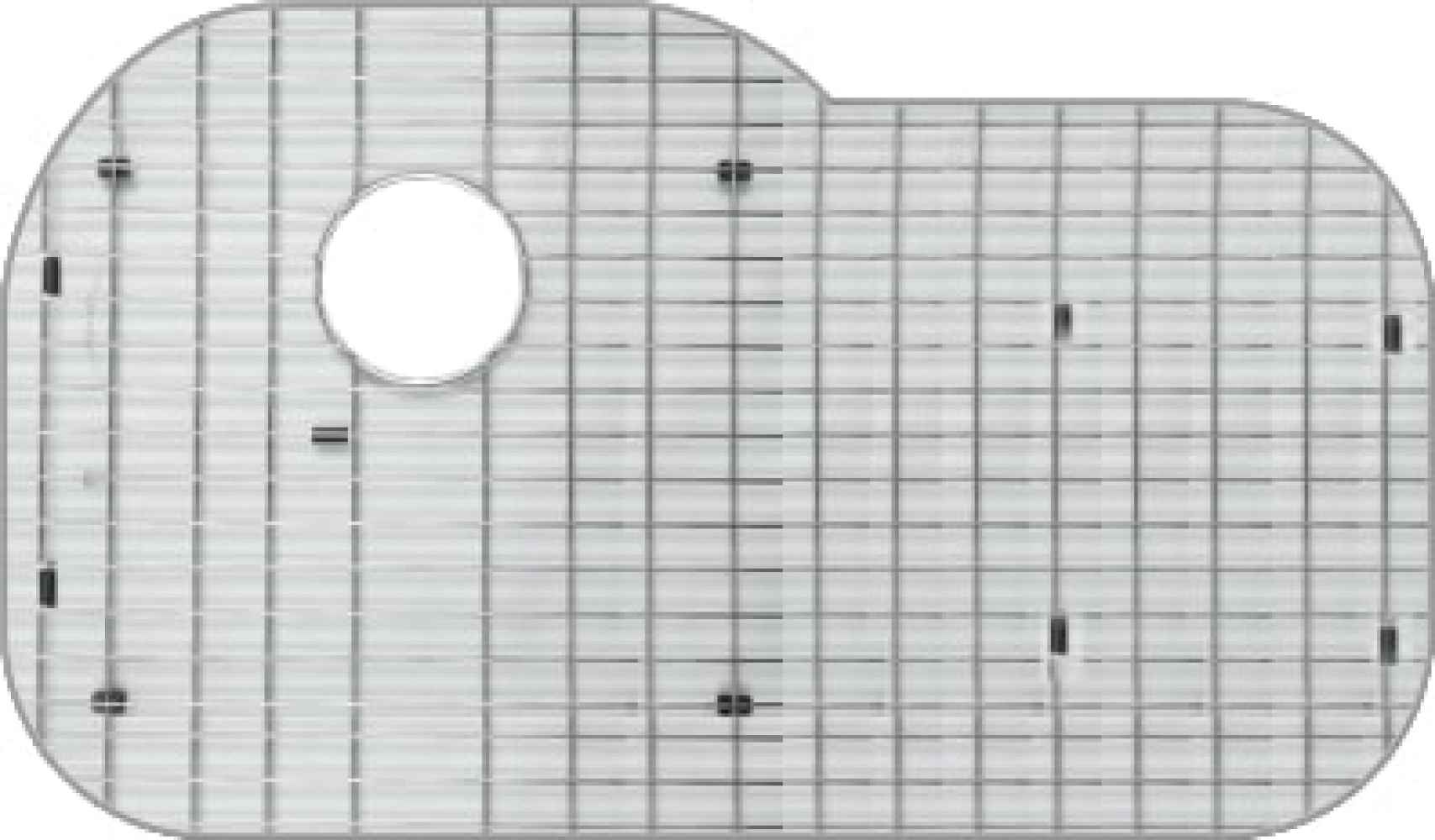 29.25-in. W X 19-in. D Stainless Steel Kitchen Sink Grid In Chrome Color