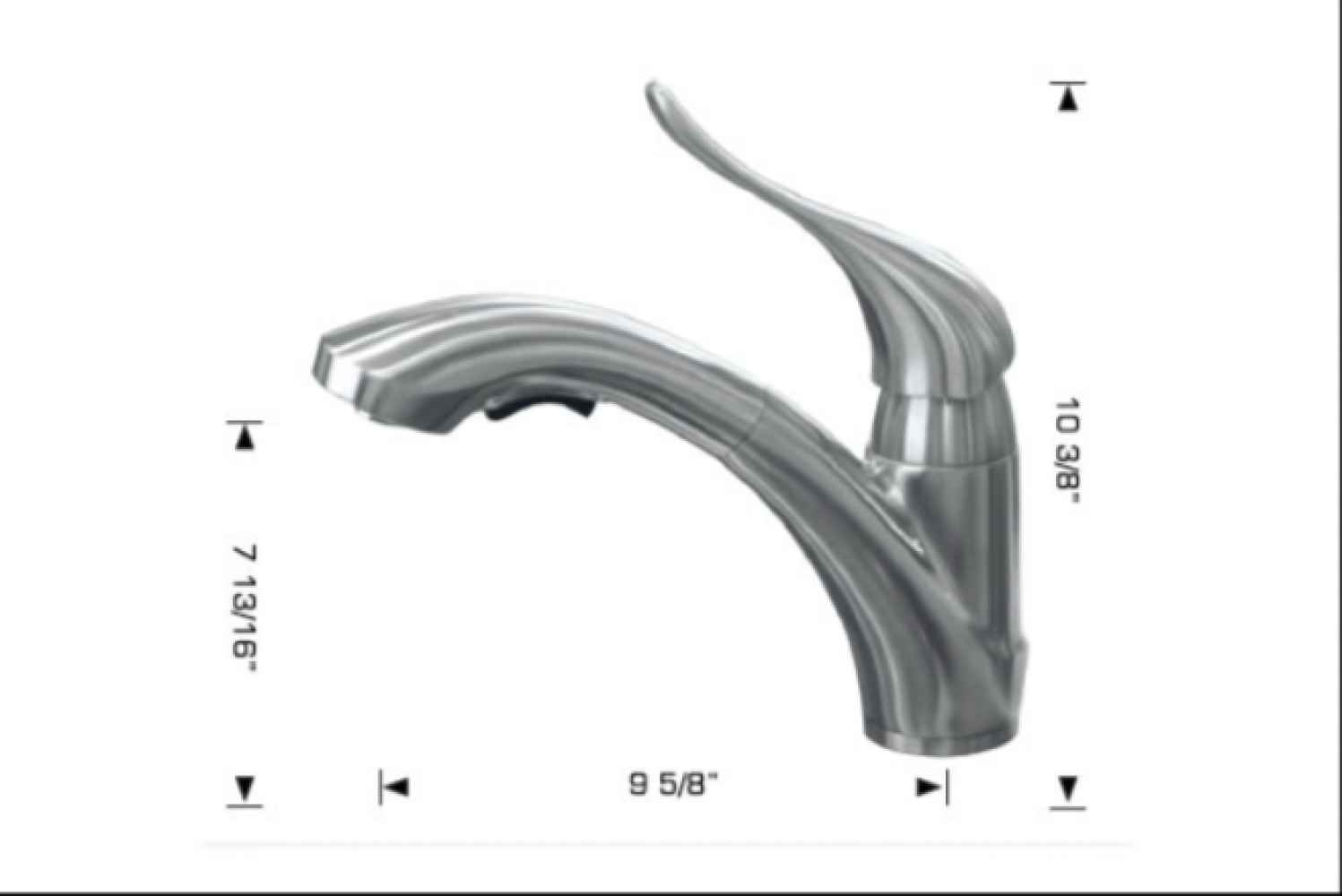 1 Hole CSA Stainless Steel Kitchen Sink Faucet Stainless Steel Stainless Steel