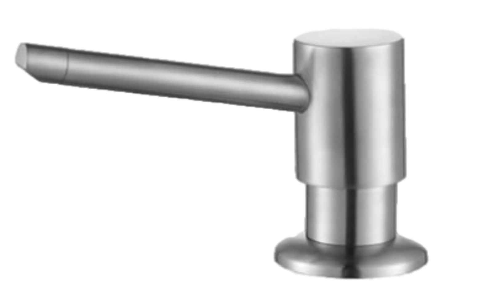 2.13 in. x 5 in. x 3.75 in. Stainless Steel Soap Dispenser Above Counter