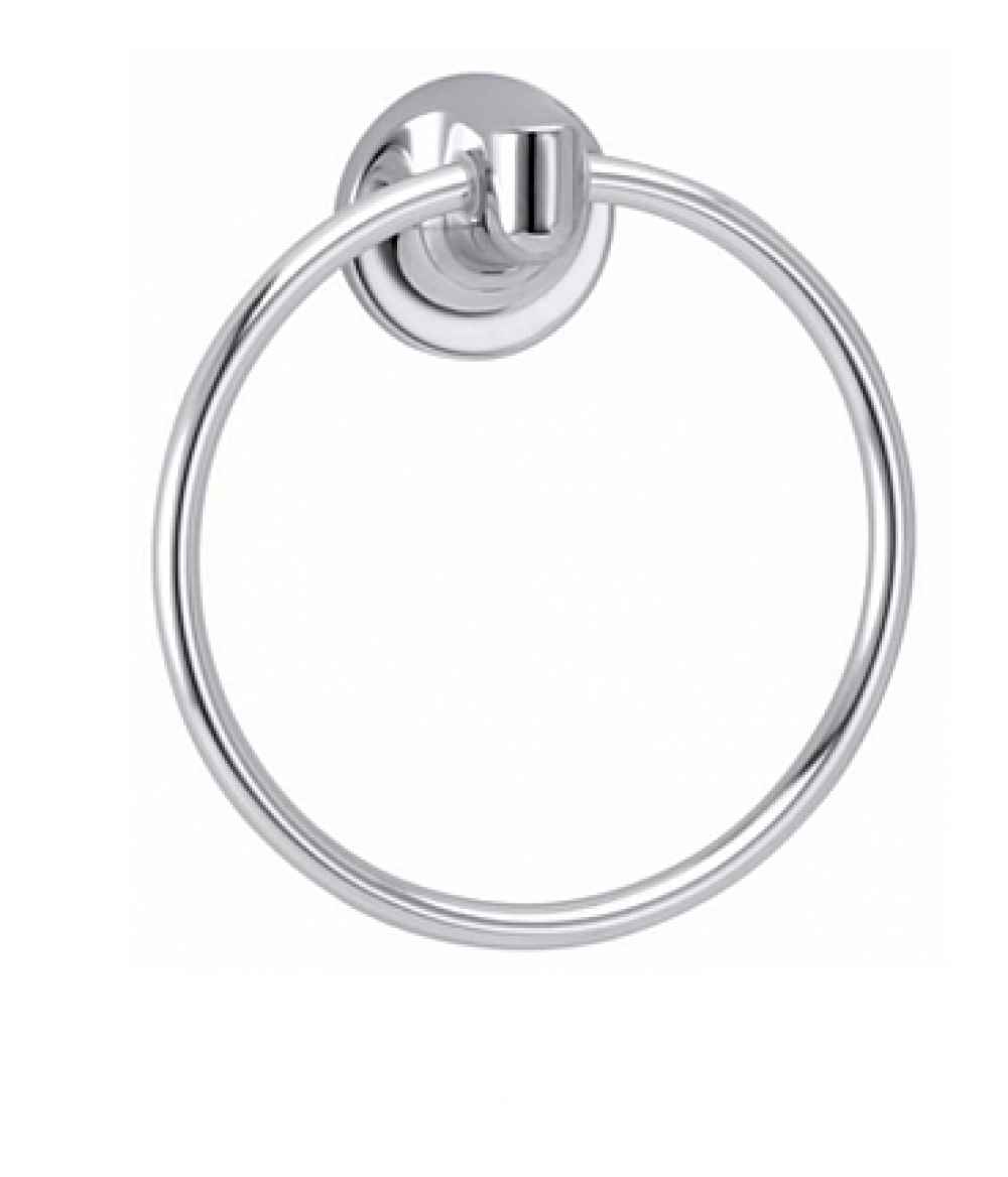 6.25 in. x  6.25 in. Wall Mount Chrome Towel Ring Stainless Steel