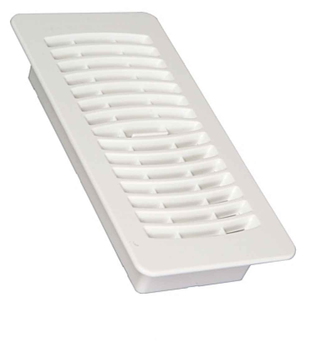 4 in. x10 in. Plastic Ventilation Floor Diffuser in White