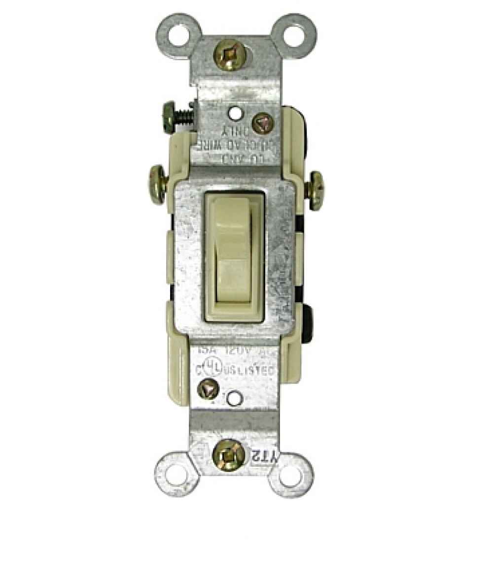 Rectangle Ivory Electrical Switch Aluminum