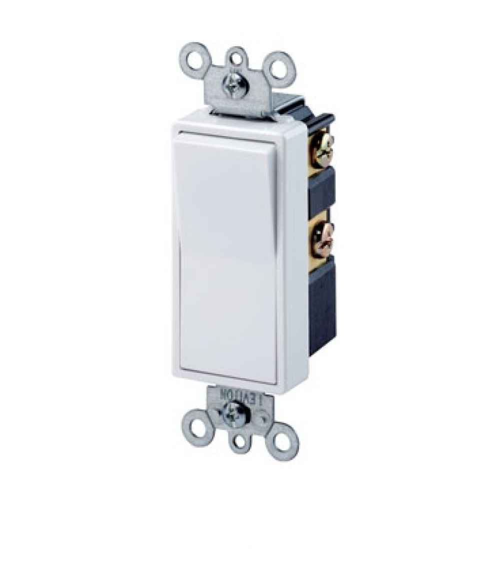 15 AMP Rectangle White Electrical Switch Aluminum