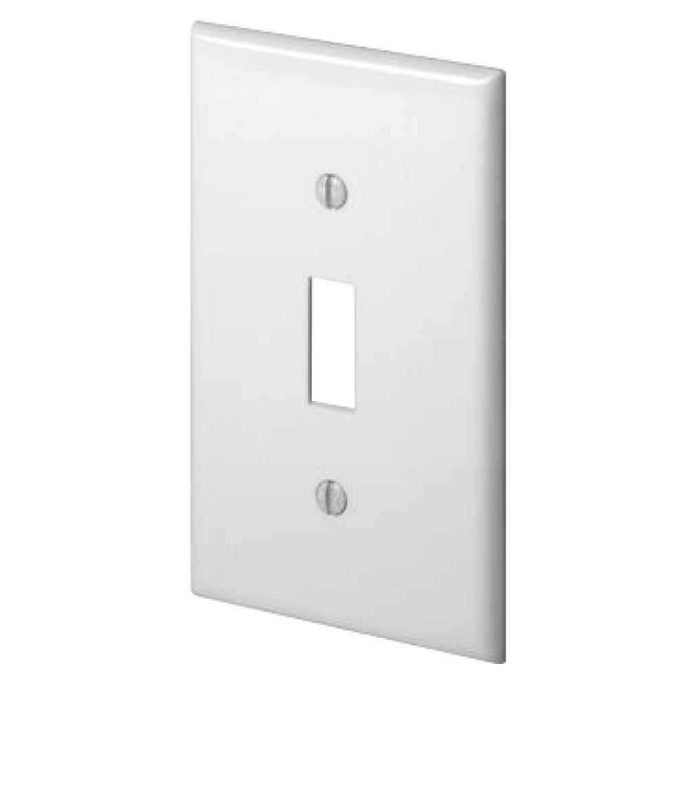 Rectangle White Electrical Switch Plate Plastic