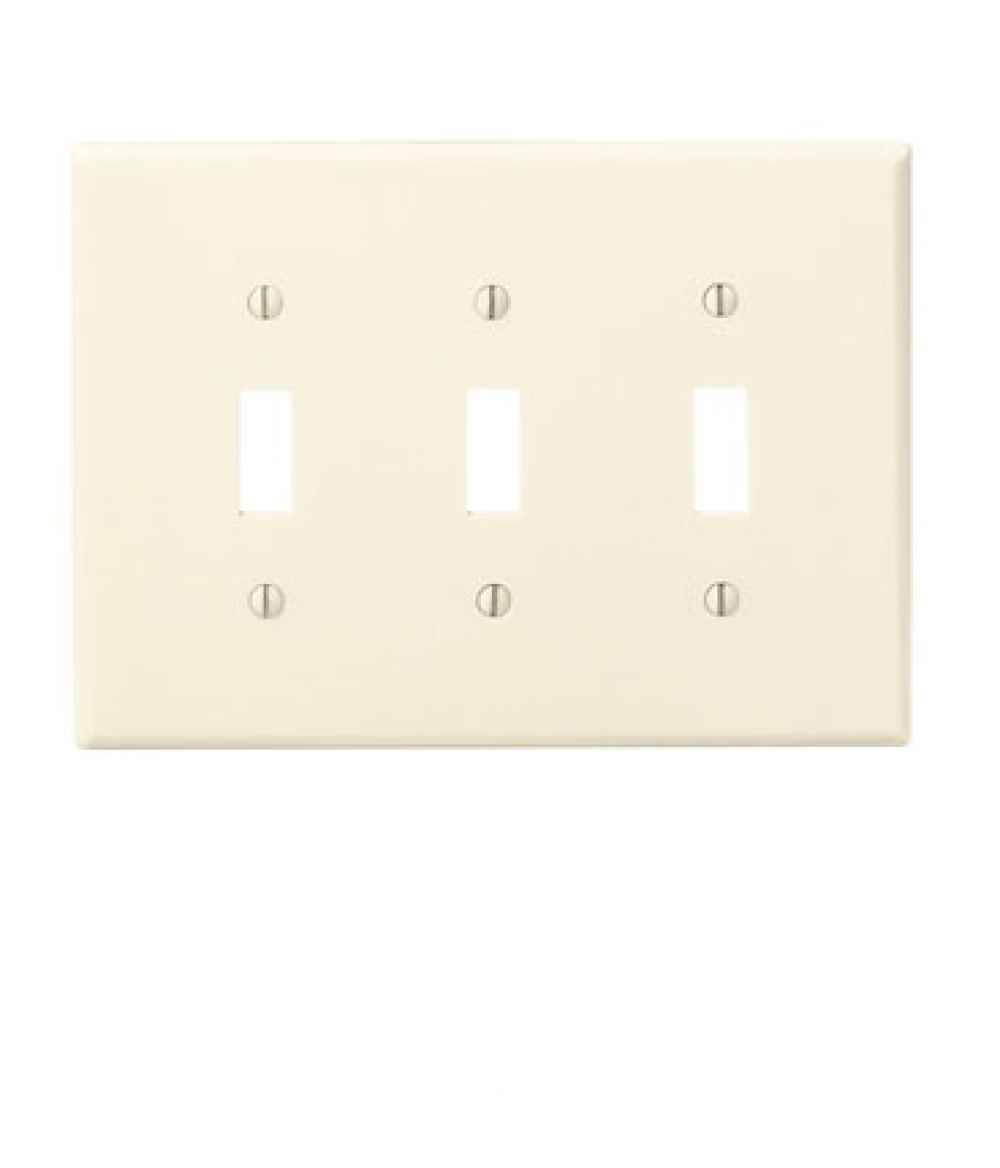 Rectangle Ivory Electrical Switch Plate Plastic