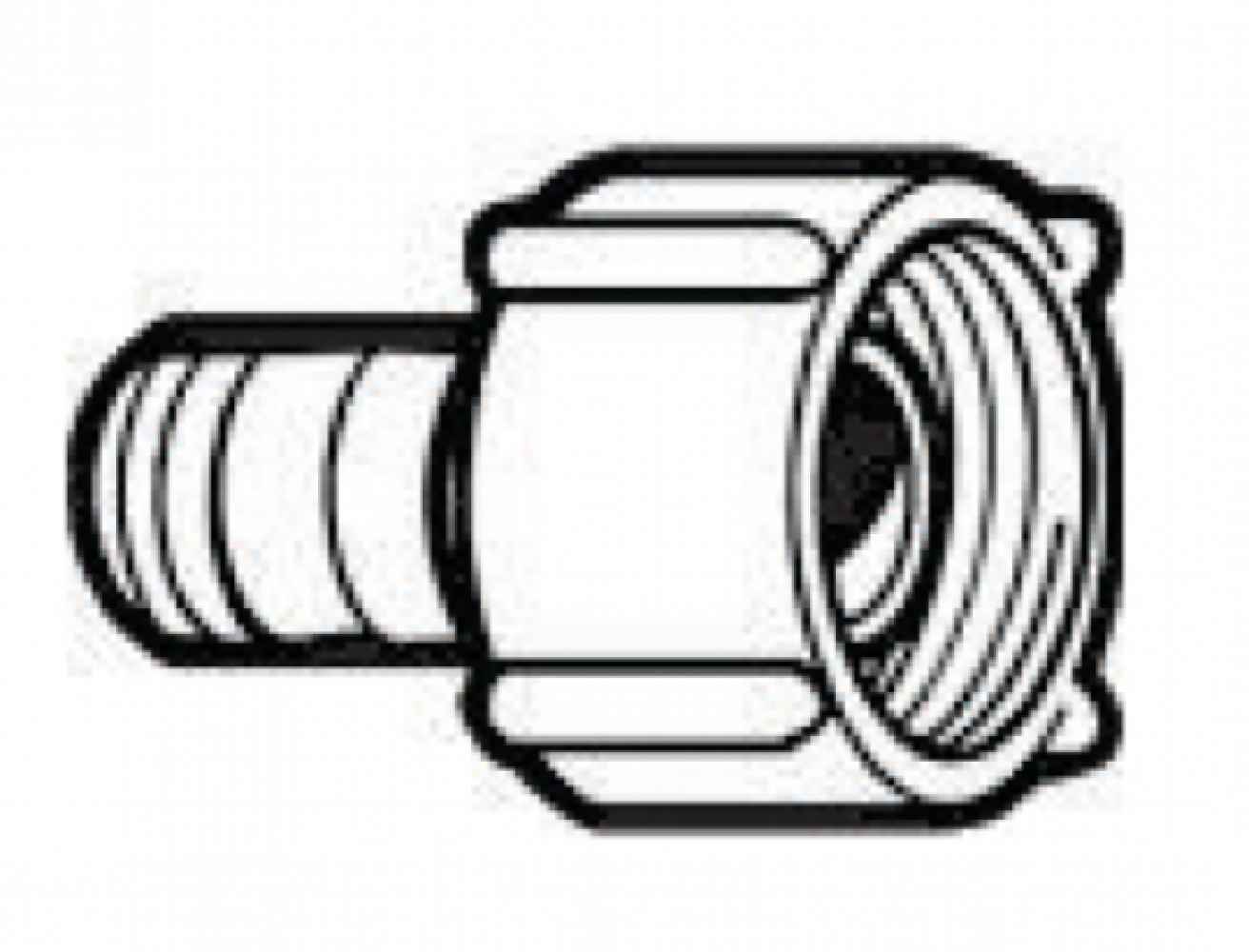 0.5 in. Round Black Pex Polyalloy Female Adapter