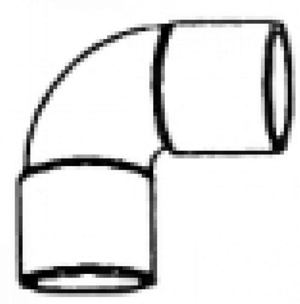 0.5 in. x 0.5 in. Copper 90 Elbow - Wrot