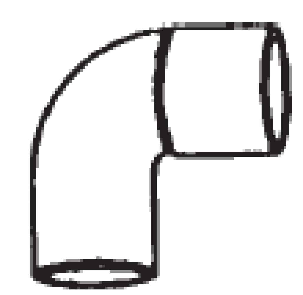 0.5 in. x 0.5 in. Copper Fitting 90 Elbow - Wrot