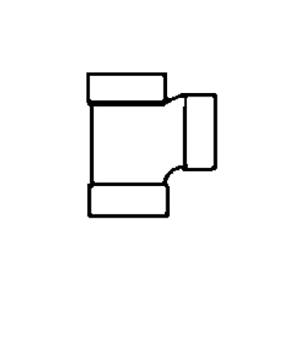1.5 in. x 1.5 in. x 1.5 in. ABS Sanitary Tee