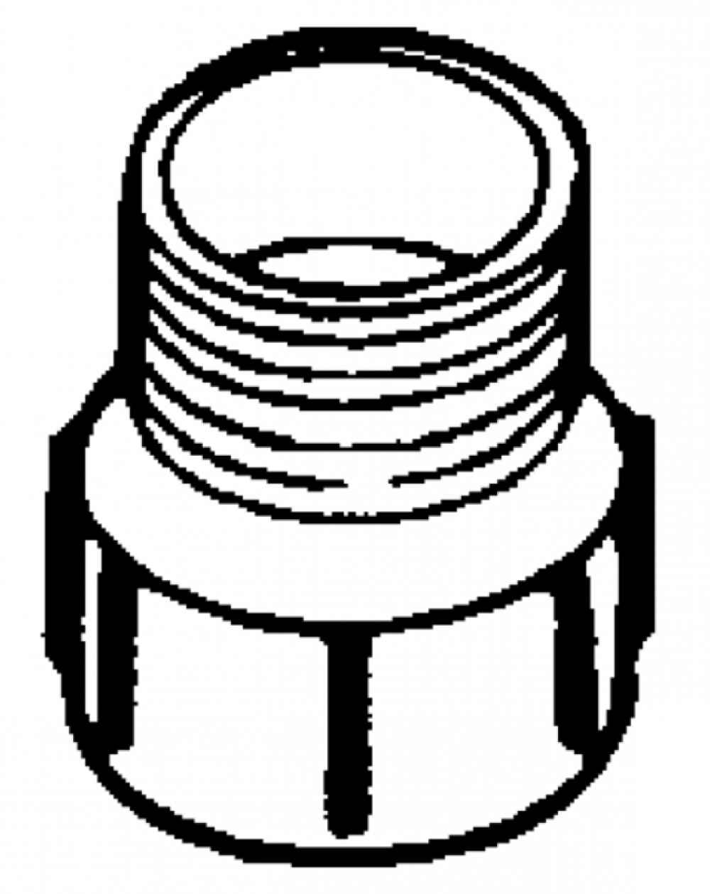 2 in. x 2 in. ABS Male Adapter